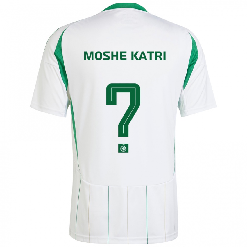 Niño Camiseta Roy Moshe Katri #0 Blanco Verde 2ª Equipación 2024/25 La Camisa Argentina