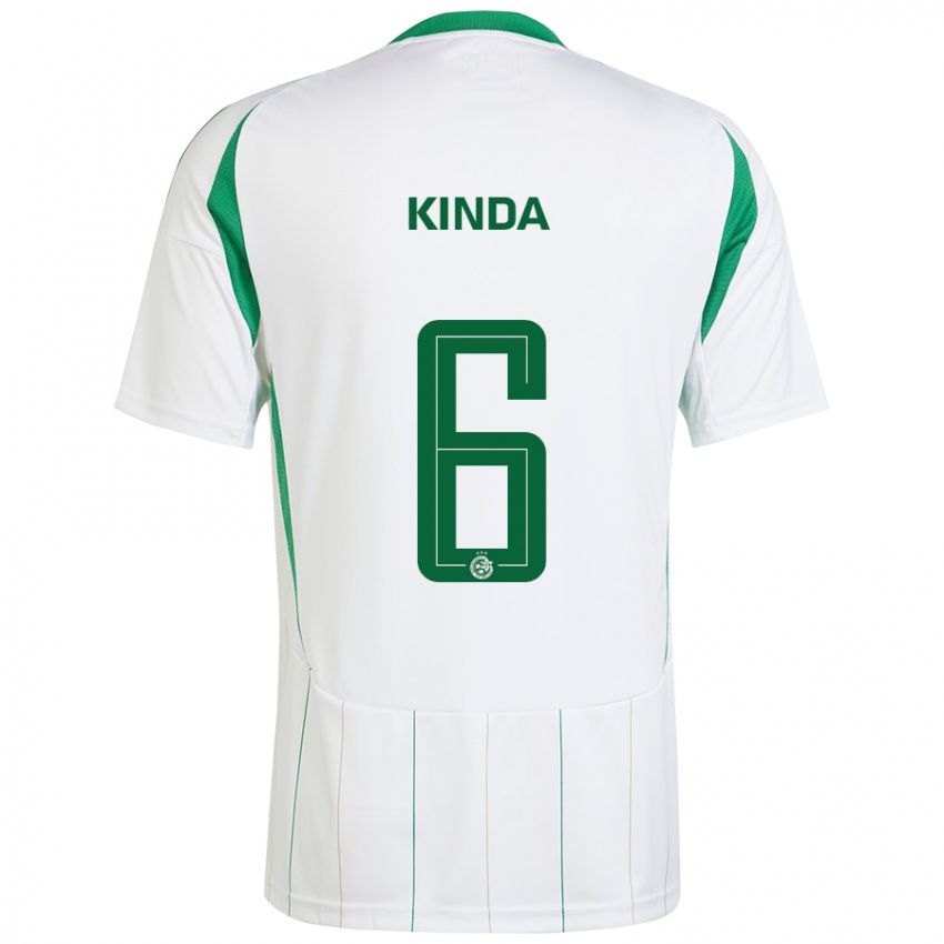 Niño Camiseta Gadi Kinda #6 Blanco Verde 2ª Equipación 2024/25 La Camisa Argentina