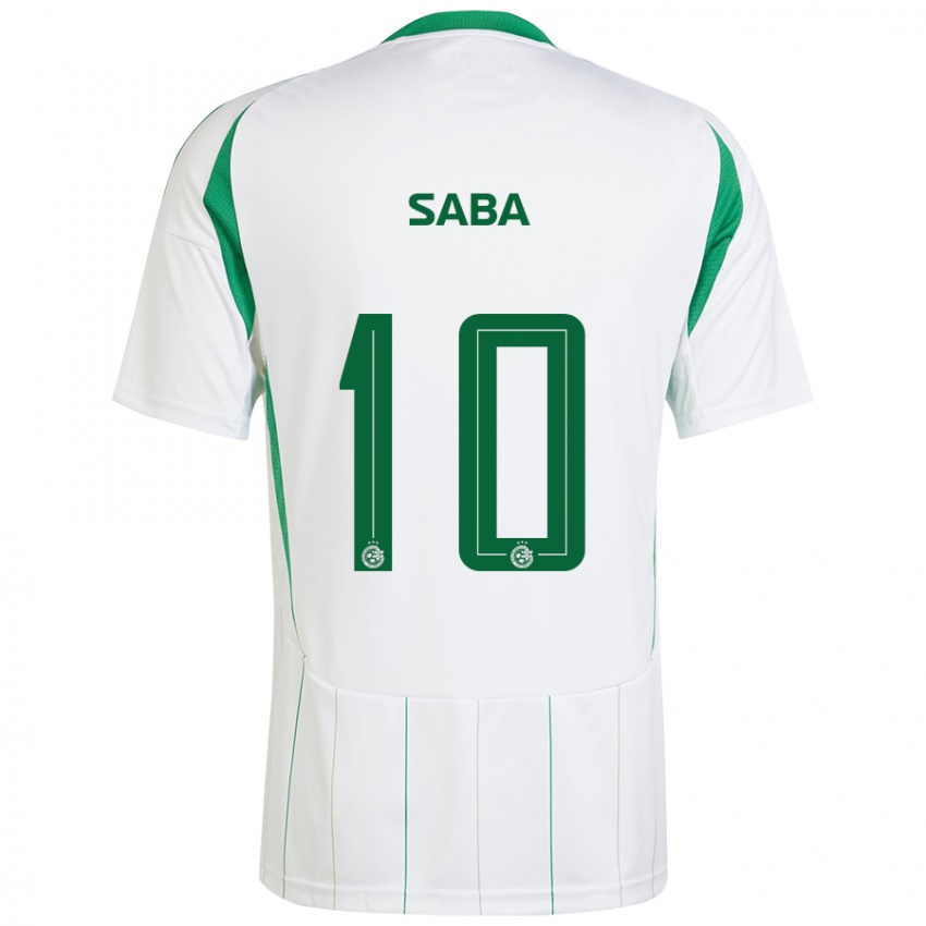 Niño Camiseta Dia Saba #10 Blanco Verde 2ª Equipación 2024/25 La Camisa Argentina