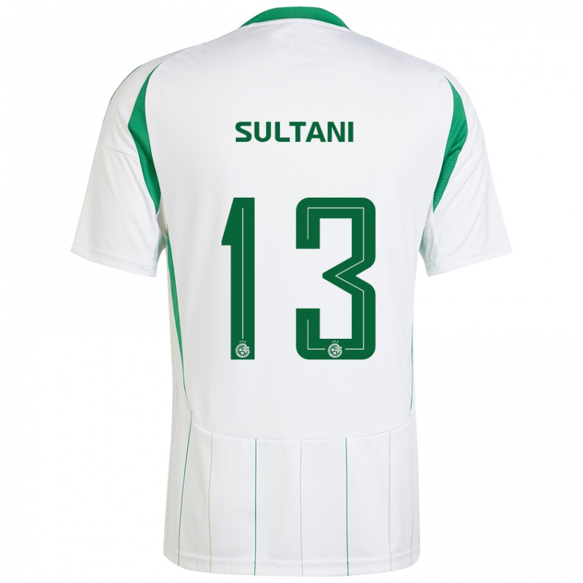 Niño Camiseta Tomás Sultani #13 Blanco Verde 2ª Equipación 2024/25 La Camisa Argentina