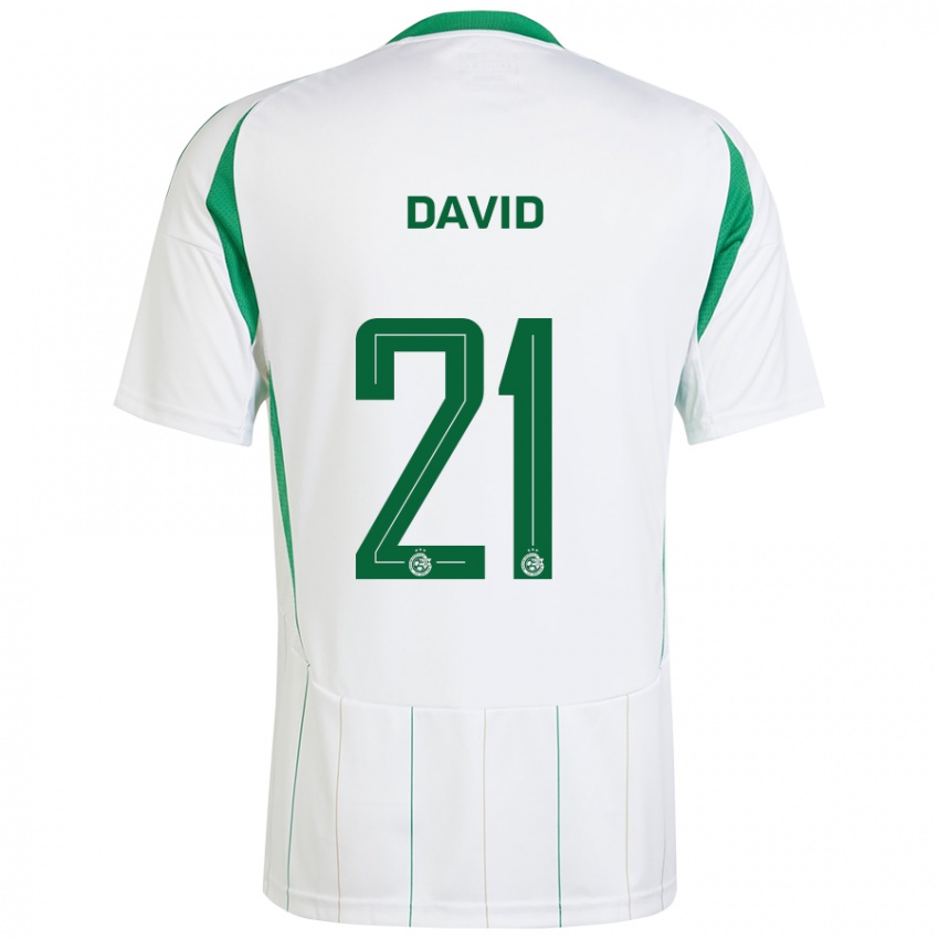 Niño Camiseta Dean David #21 Blanco Verde 2ª Equipación 2024/25 La Camisa Argentina