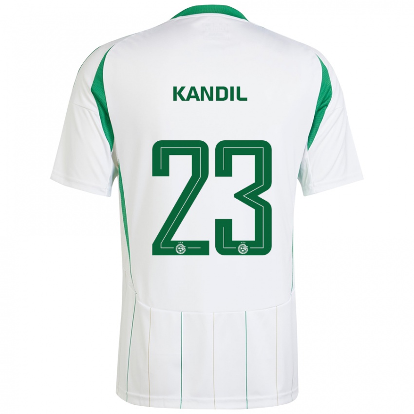 Niño Camiseta Maor Kandil #23 Blanco Verde 2ª Equipación 2024/25 La Camisa Argentina