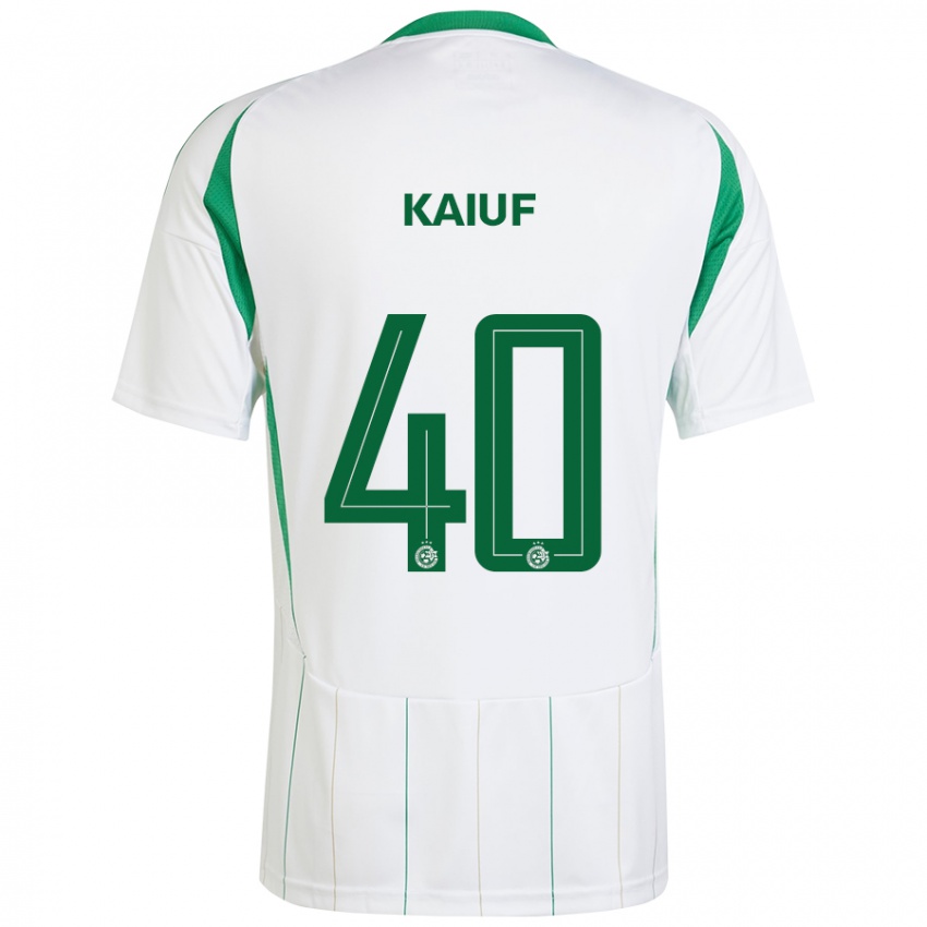 Niño Camiseta Sharif Kaiuf #40 Blanco Verde 2ª Equipación 2024/25 La Camisa Argentina