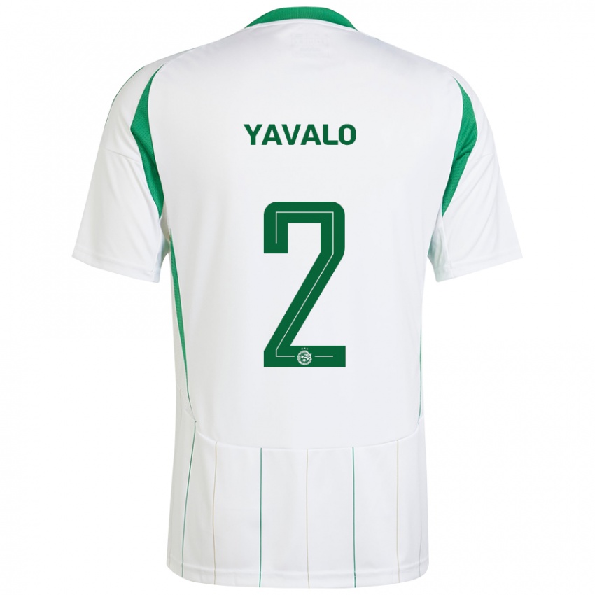 Niño Camiseta Gatachao Yavalo #2 Blanco Verde 2ª Equipación 2024/25 La Camisa Argentina