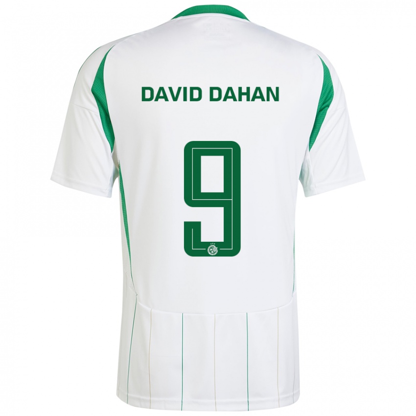 Niño Camiseta Omer David Dahan #9 Blanco Verde 2ª Equipación 2024/25 La Camisa Argentina