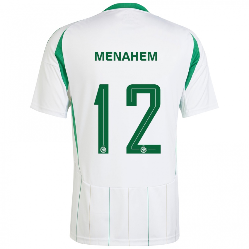 Niño Camiseta Sun Menahem #12 Blanco Verde 2ª Equipación 2024/25 La Camisa Argentina