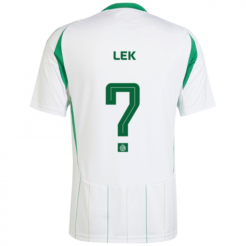 Niño Camiseta Einan Lek #0 Blanco Verde 2ª Equipación 2024/25 La Camisa Argentina