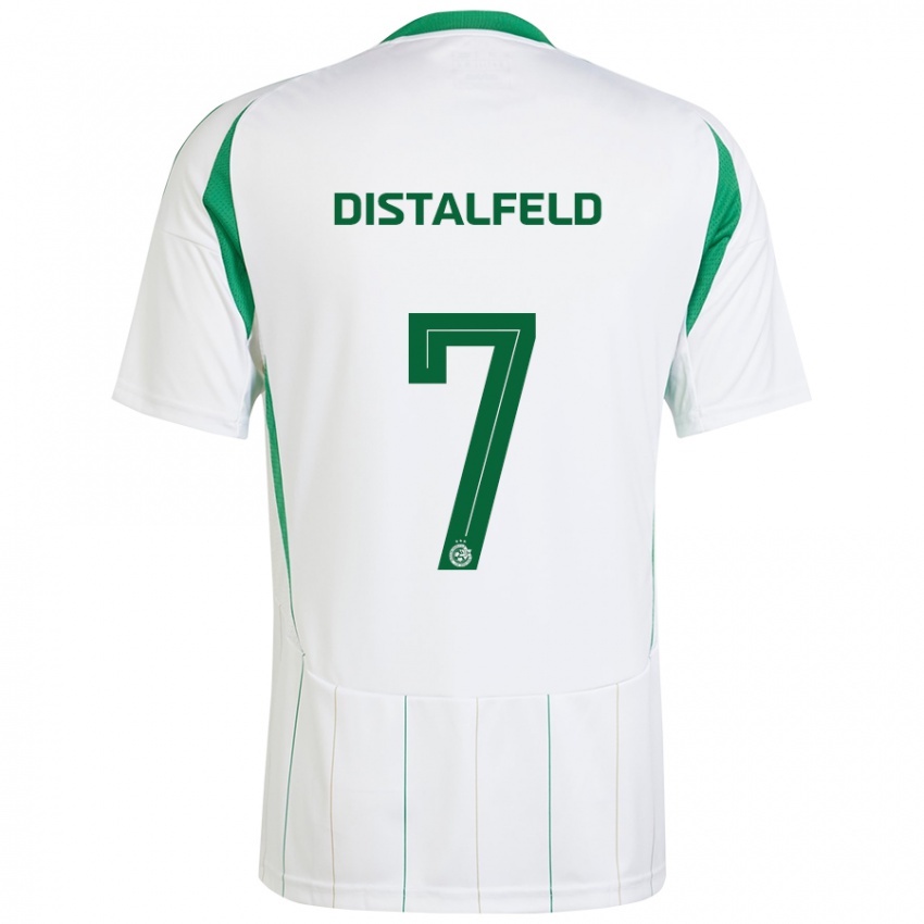 Niño Camiseta Yanai Distalfeld #7 Blanco Verde 2ª Equipación 2024/25 La Camisa Argentina