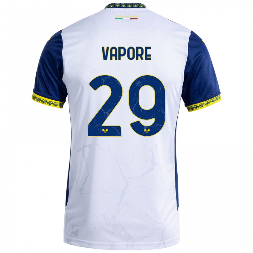 Niño Camiseta Angelo Vapore #29 Blanco Azul 2ª Equipación 2024/25 La Camisa Argentina