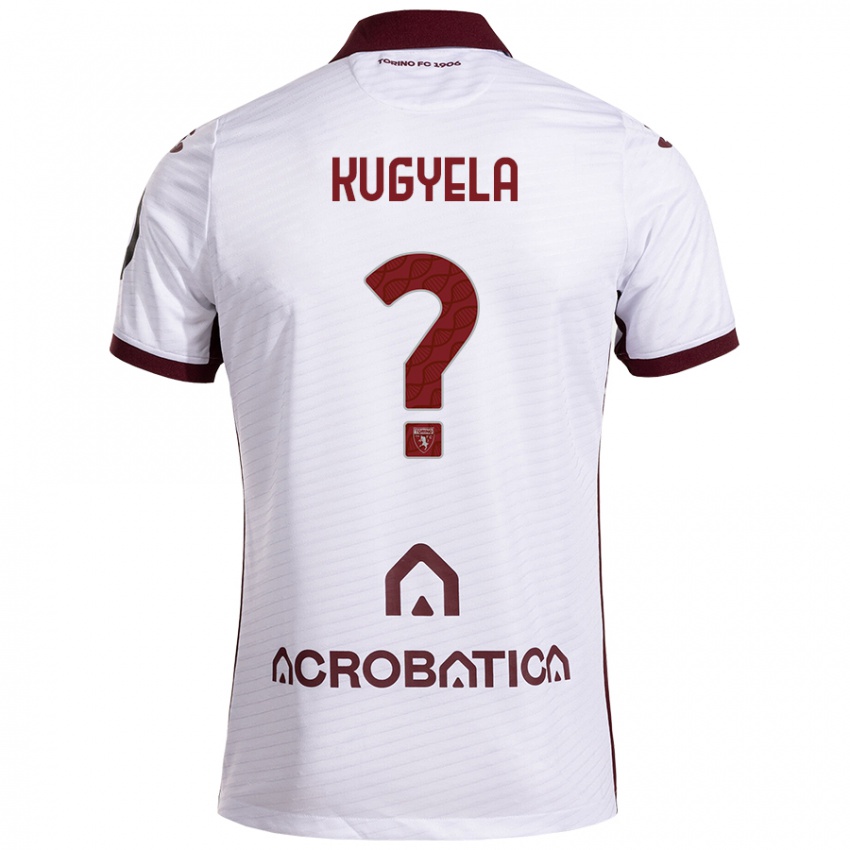 Niño Camiseta Zalán Kugyela #0 Blanco Granate 2ª Equipación 2024/25 La Camisa Argentina