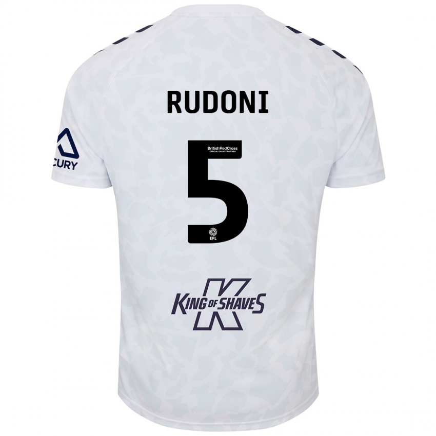 Niño Camiseta Jack Rudoni #5 Blanco 2ª Equipación 2024/25 La Camisa Argentina