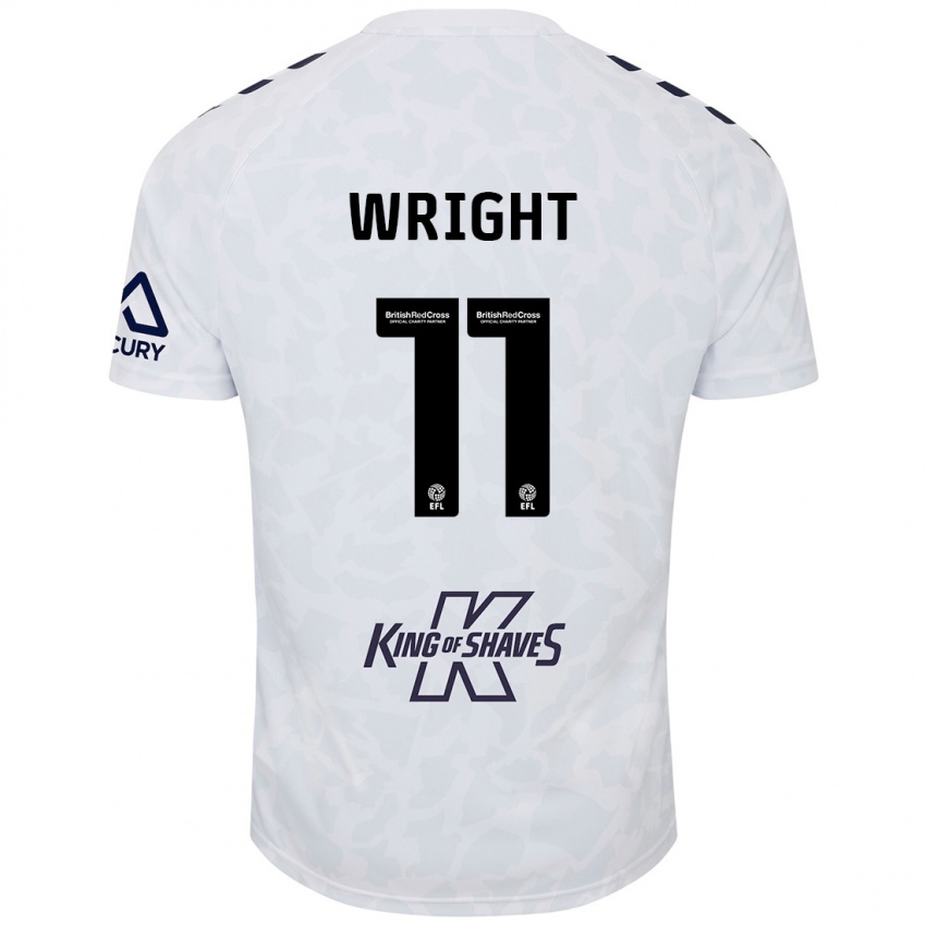 Niño Camiseta Haji Wright #11 Blanco 2ª Equipación 2024/25 La Camisa Argentina