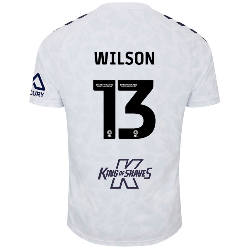 Niño Camiseta Ben Wilson #13 Blanco 2ª Equipación 2024/25 La Camisa Argentina