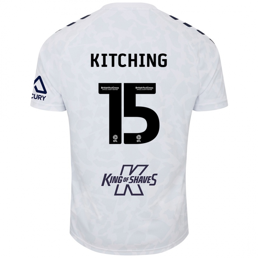 Niño Camiseta Liam Kitching #15 Blanco 2ª Equipación 2024/25 La Camisa Argentina