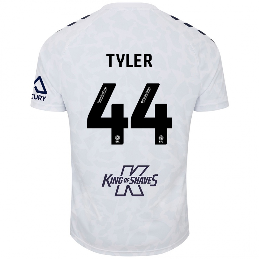 Niño Camiseta Cian Tyler #44 Blanco 2ª Equipación 2024/25 La Camisa Argentina