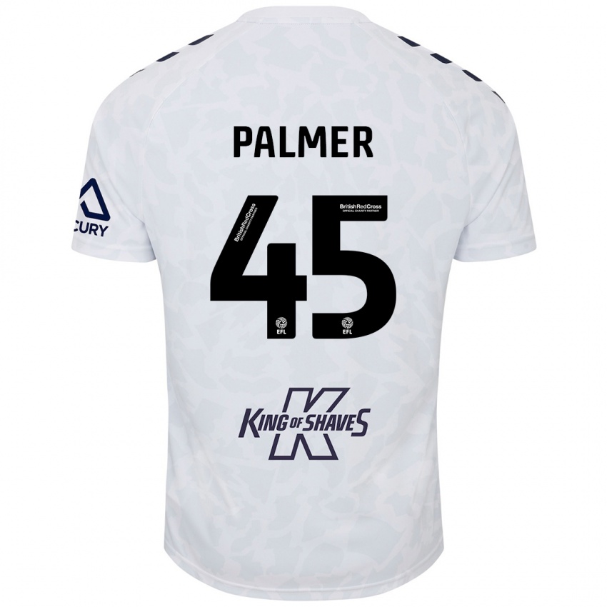 Niño Camiseta Kasey Palmer #45 Blanco 2ª Equipación 2024/25 La Camisa Argentina