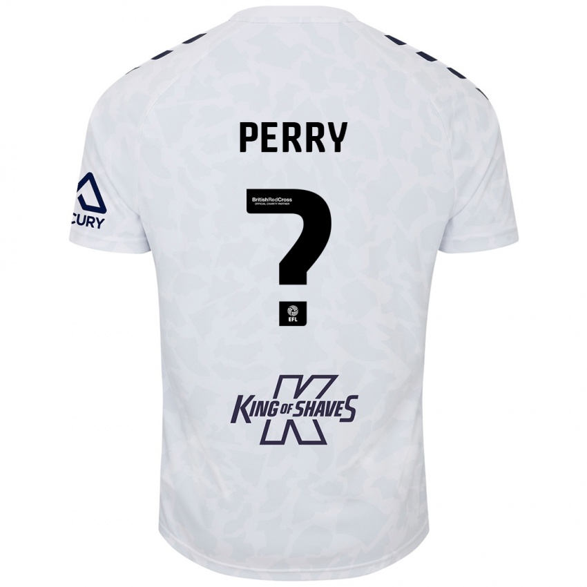 Niño Camiseta Callum Perry #0 Blanco 2ª Equipación 2024/25 La Camisa Argentina