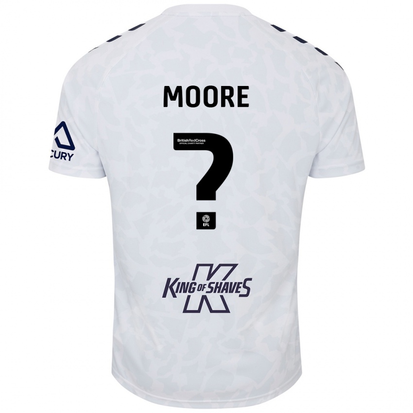 Niño Camiseta Isaac Moore #0 Blanco 2ª Equipación 2024/25 La Camisa Argentina