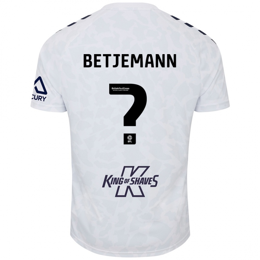 Niño Camiseta Elliot Betjemann #0 Blanco 2ª Equipación 2024/25 La Camisa Argentina