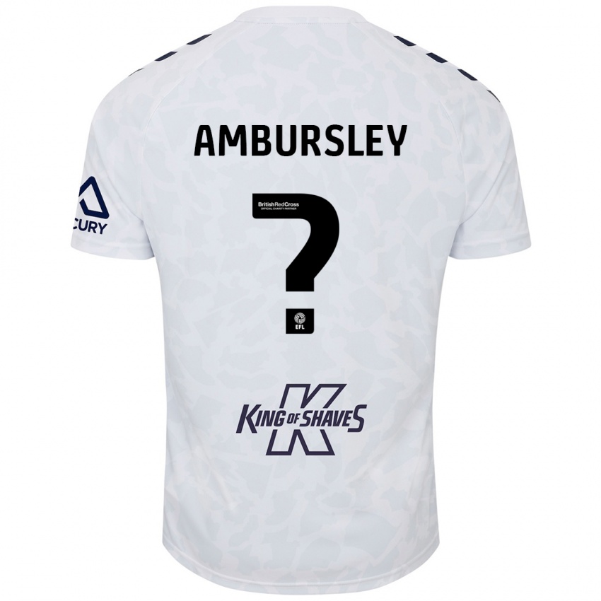 Niño Camiseta Conrad Ambursley #0 Blanco 2ª Equipación 2024/25 La Camisa Argentina