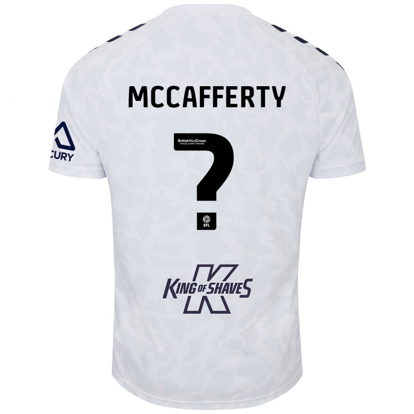 Niño Camiseta Lewys Mccafferty #0 Blanco 2ª Equipación 2024/25 La Camisa Argentina