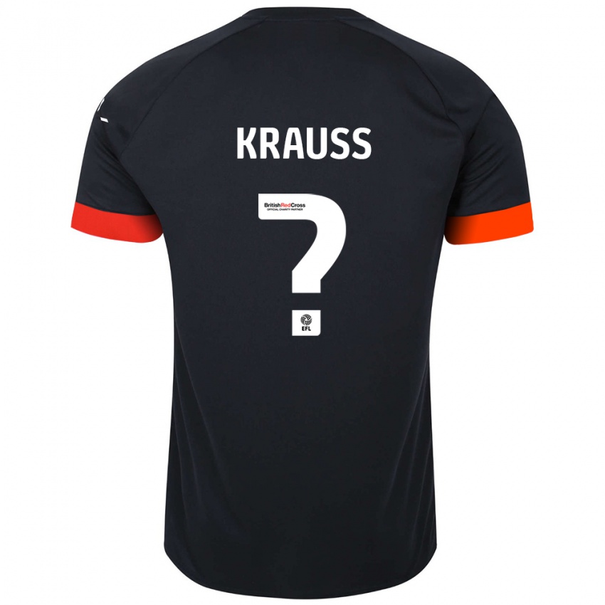 Niño Camiseta Tom Krauß #0 Negro Naranja 2ª Equipación 2024/25 La Camisa Argentina