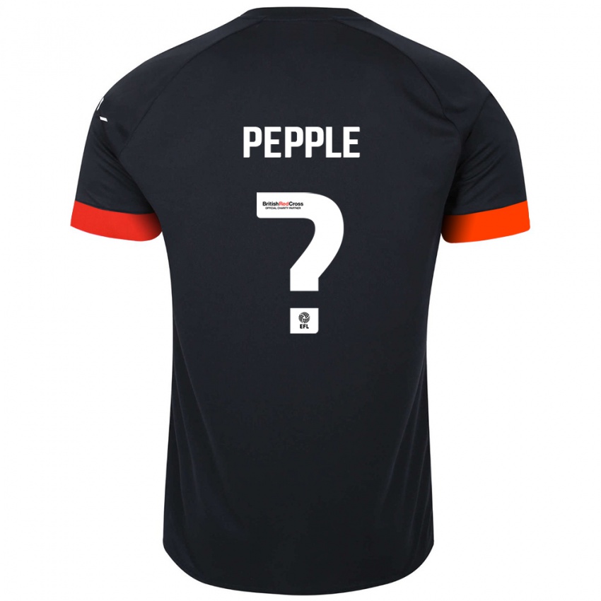 Niño Camiseta Aribim Pepple #0 Negro Naranja 2ª Equipación 2024/25 La Camisa Argentina