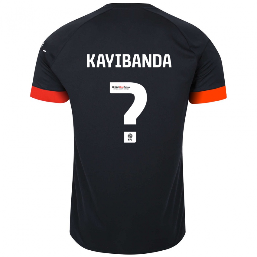 Niño Camiseta Claude Kayibanda #0 Negro Naranja 2ª Equipación 2024/25 La Camisa Argentina