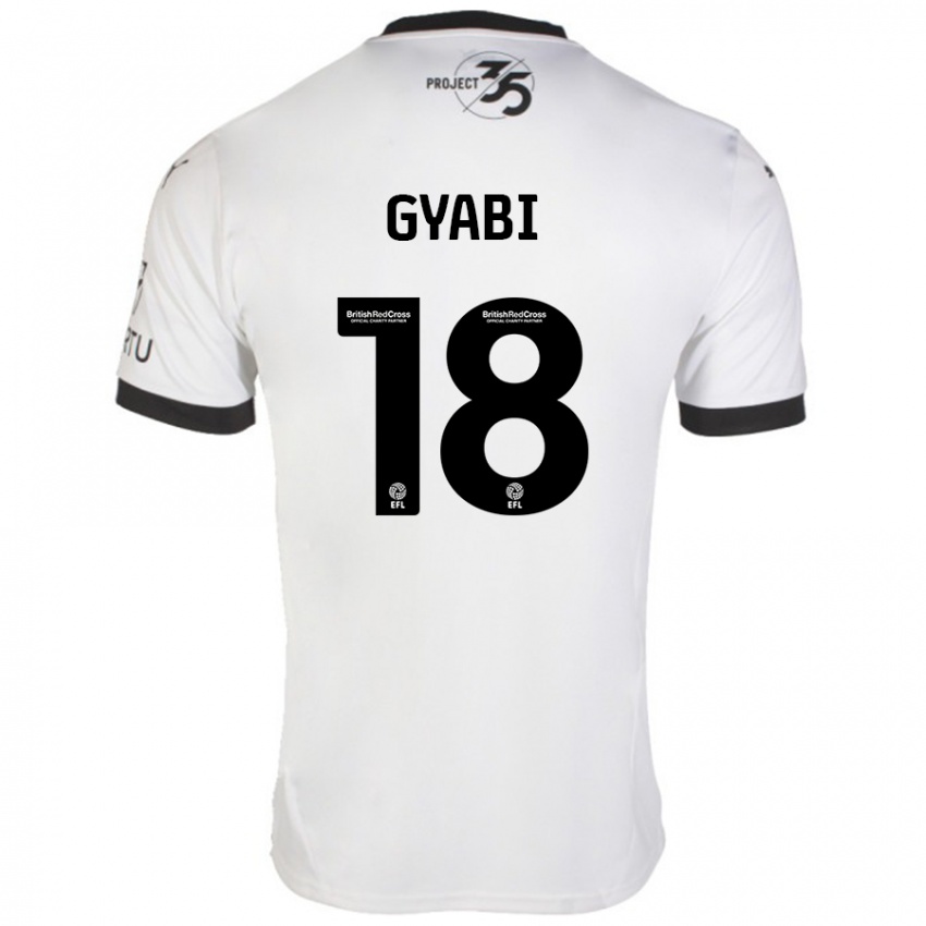 Niño Camiseta Darko Gyabi #18 Blanco Negro 2ª Equipación 2024/25 La Camisa Argentina