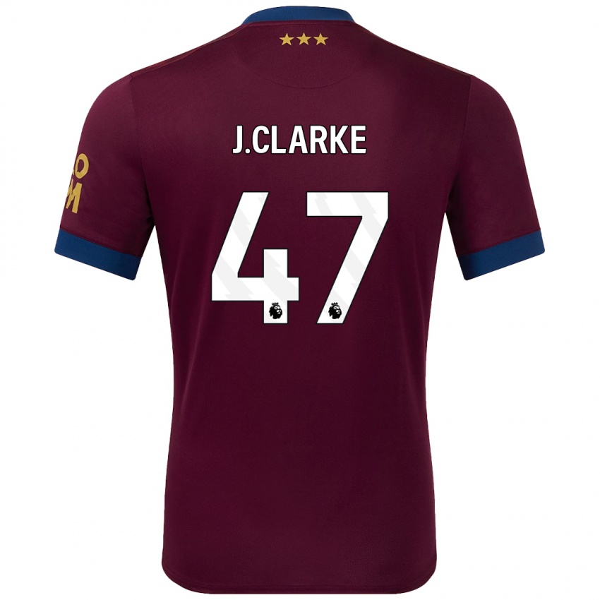 Niño Camiseta Jack Clarke #47 Marrón 2ª Equipación 2024/25 La Camisa Argentina