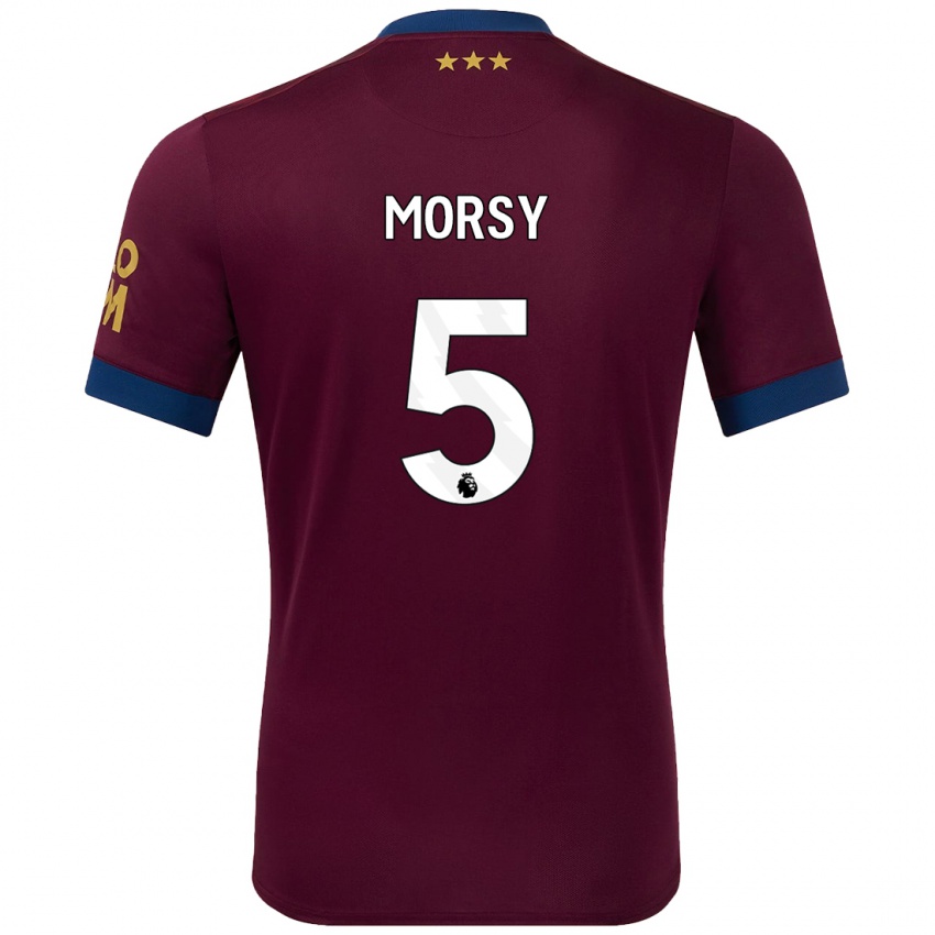 Niño Camiseta Samy Morsy #5 Marrón 2ª Equipación 2024/25 La Camisa Argentina