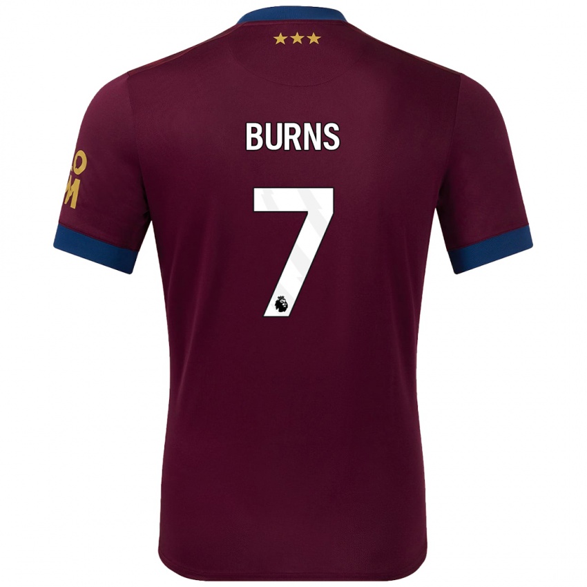 Niño Camiseta Wes Burns #7 Marrón 2ª Equipación 2024/25 La Camisa Argentina