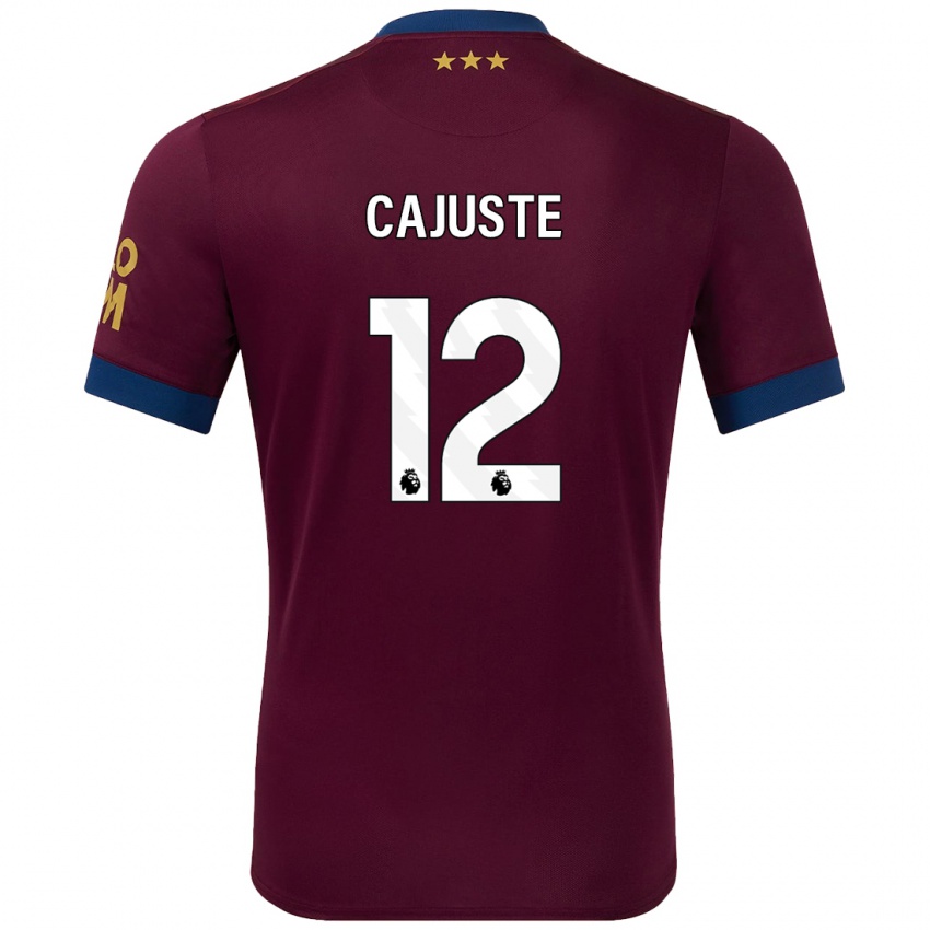 Niño Camiseta Jens Cajuste #12 Marrón 2ª Equipación 2024/25 La Camisa Argentina