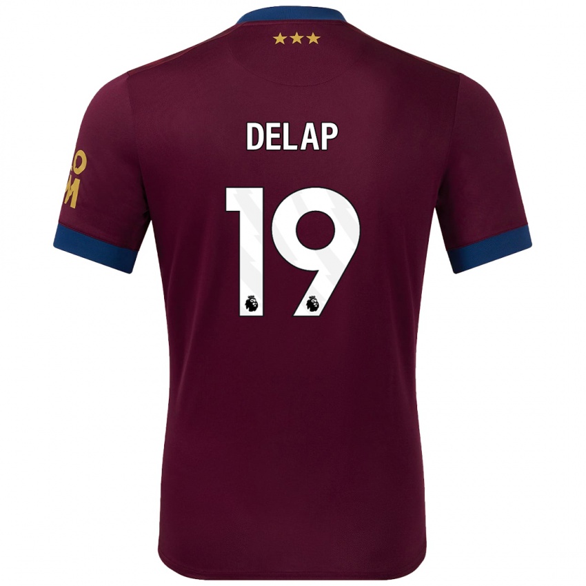 Niño Camiseta Liam Delap #19 Marrón 2ª Equipación 2024/25 La Camisa Argentina