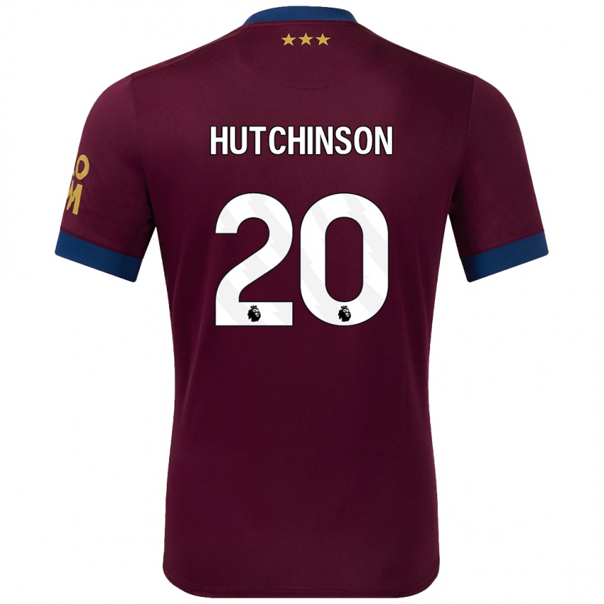 Niño Camiseta Omari Hutchinson #20 Marrón 2ª Equipación 2024/25 La Camisa Argentina