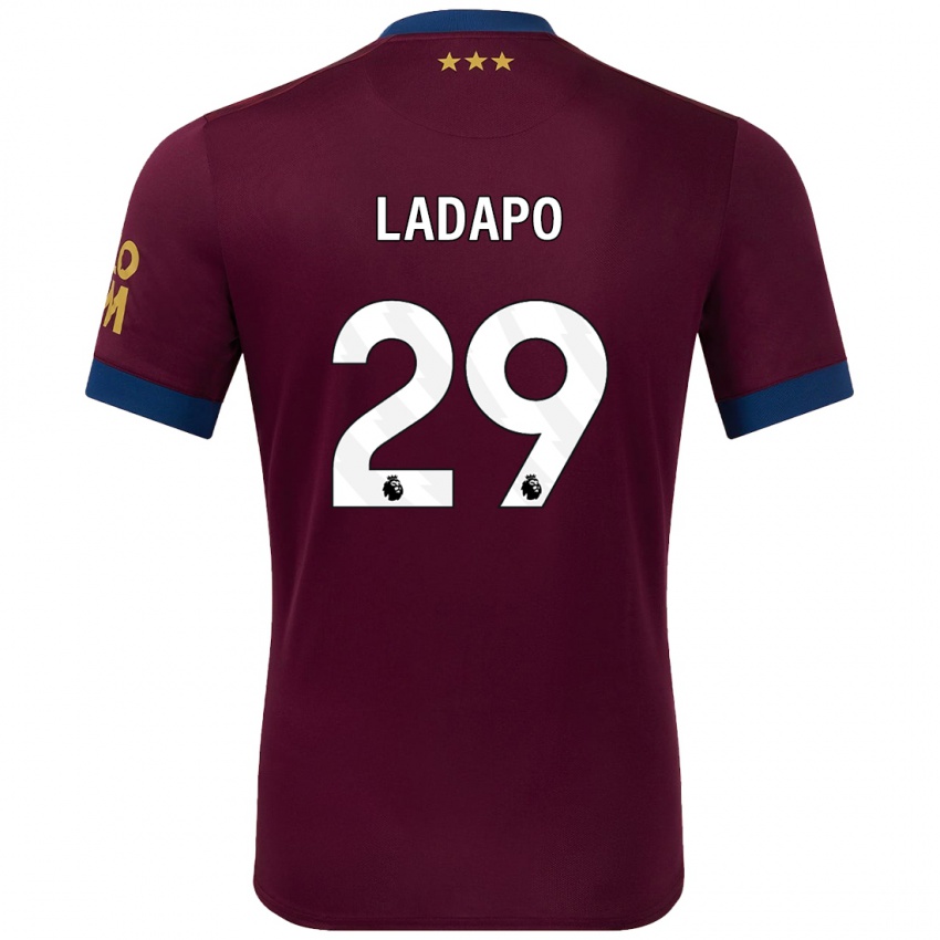 Niño Camiseta Freddie Ladapo #29 Marrón 2ª Equipación 2024/25 La Camisa Argentina