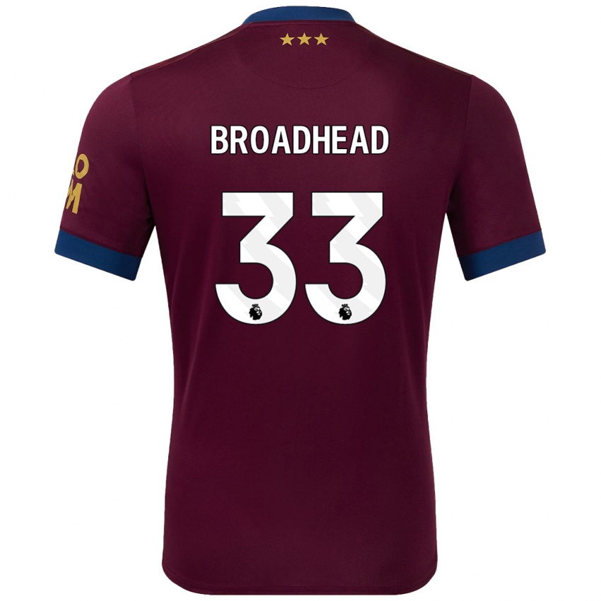 Niño Camiseta Nathan Broadhead #33 Marrón 2ª Equipación 2024/25 La Camisa Argentina