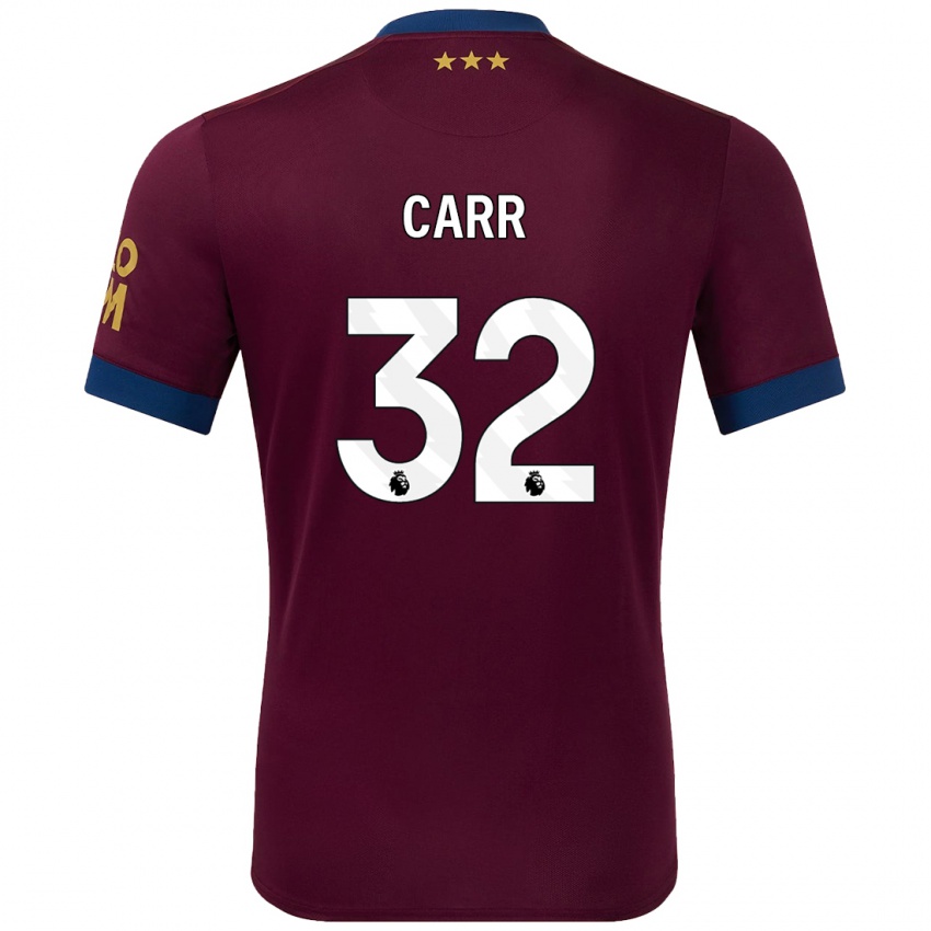 Niño Camiseta Ryan Carr #32 Marrón 2ª Equipación 2024/25 La Camisa Argentina