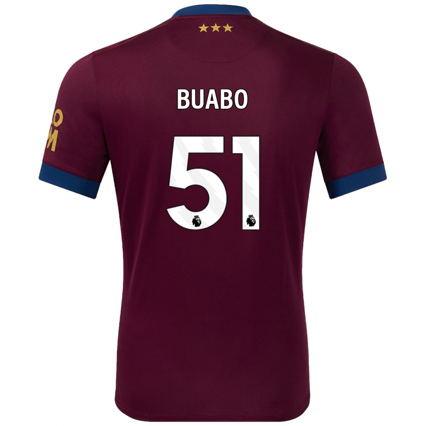 Niño Camiseta Gerard Buabo #51 Marrón 2ª Equipación 2024/25 La Camisa Argentina