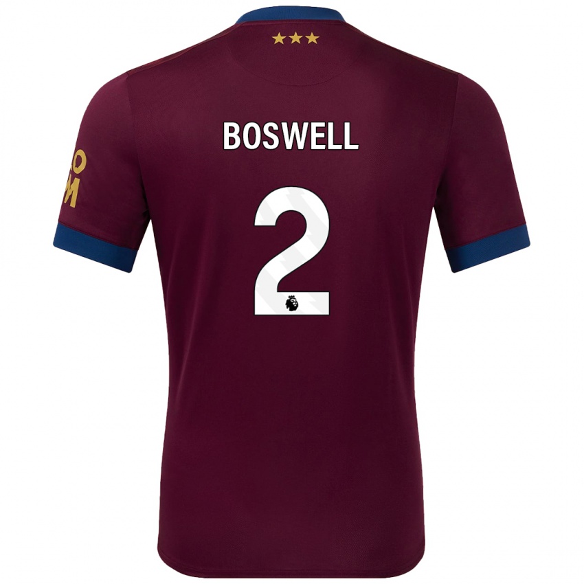 Niño Camiseta Maria Boswell #2 Marrón 2ª Equipación 2024/25 La Camisa Argentina