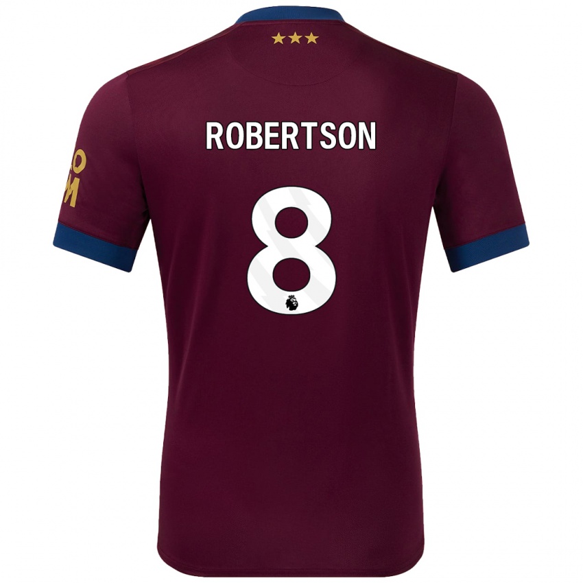 Niño Camiseta Kyra Robertson #8 Marrón 2ª Equipación 2024/25 La Camisa Argentina