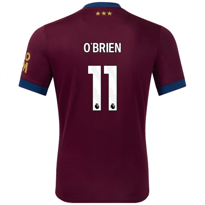 Niño Camiseta Lucy O'brien #11 Marrón 2ª Equipación 2024/25 La Camisa Argentina