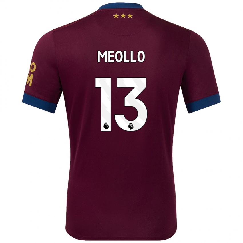 Niño Camiseta Nina Meollo #13 Marrón 2ª Equipación 2024/25 La Camisa Argentina