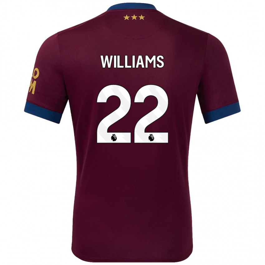 Niño Camiseta Evie Williams #22 Marrón 2ª Equipación 2024/25 La Camisa Argentina