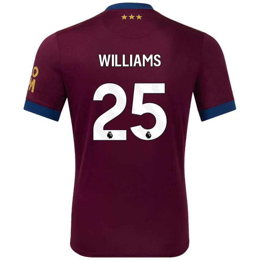 Niño Camiseta Erin Williams #25 Marrón 2ª Equipación 2024/25 La Camisa Argentina