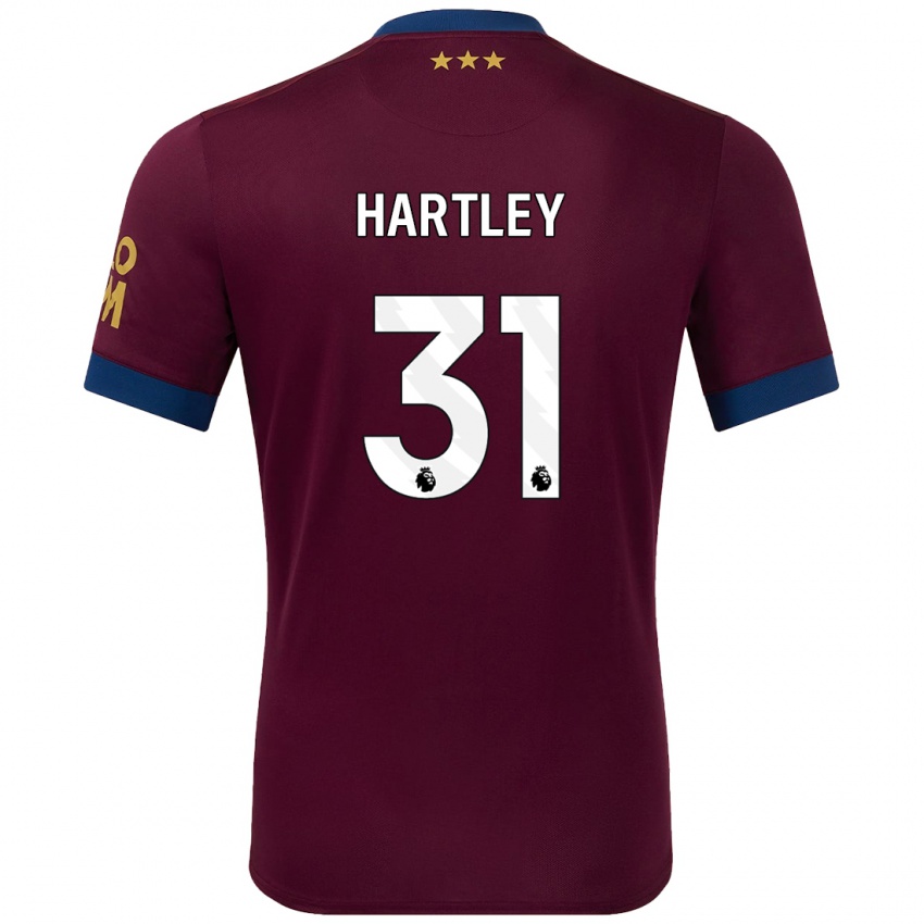 Niño Camiseta Laura Hartley #31 Marrón 2ª Equipación 2024/25 La Camisa Argentina