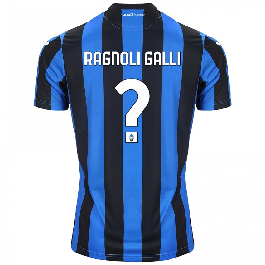 Hombre Camiseta Federico Ragnoli Galli #0 Azul Negro 1ª Equipación 2024/25 La Camisa Argentina