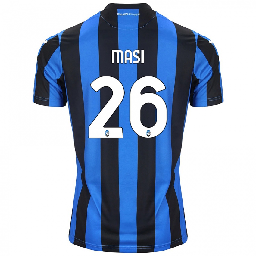 Hombre Camiseta Alberto Masi #26 Azul Negro 1ª Equipación 2024/25 La Camisa Argentina