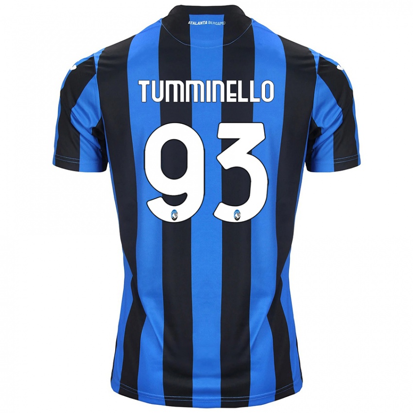 Hombre Camiseta Marco Tumminello #93 Azul Negro 1ª Equipación 2024/25 La Camisa Argentina