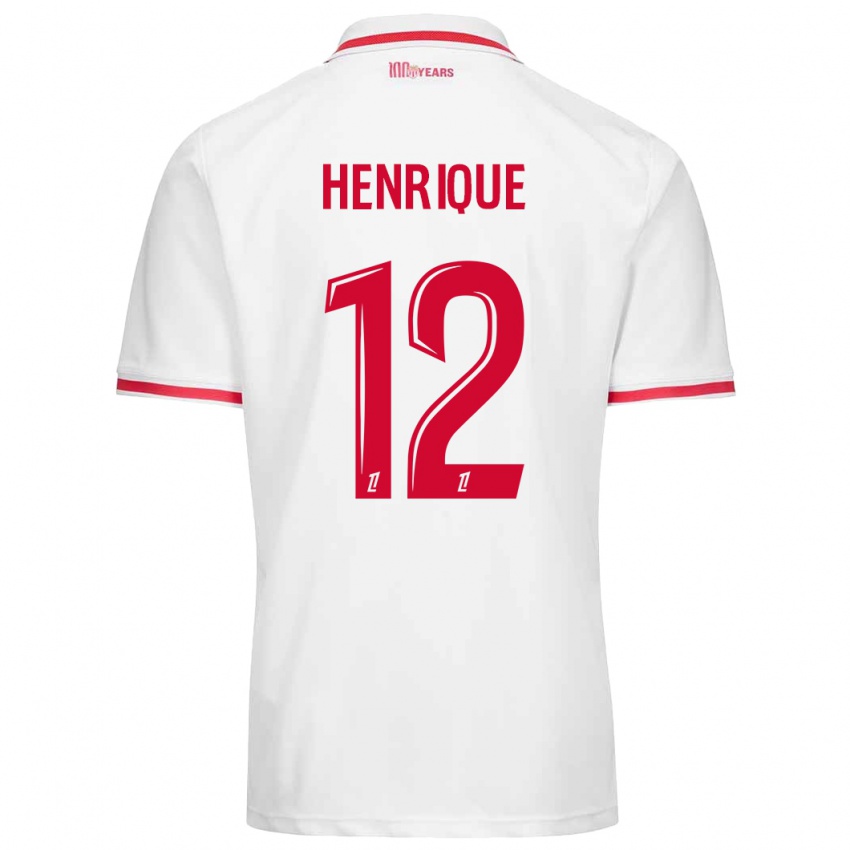 Hombre Camiseta Caio Henrique #12 Blanco Rojo 1ª Equipación 2024/25 La Camisa Argentina